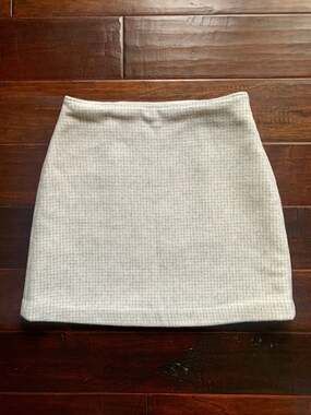 Club Monaco Centie Plaid Wool Blend Mini Skirt